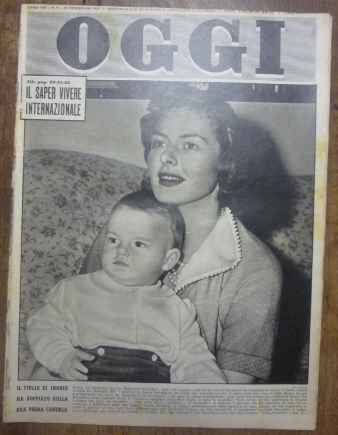 OGGI magazine side cover Issue 7 15 February 1951