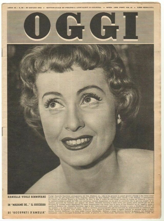 OGGI magazine side cover Issue 26 25 June 1953