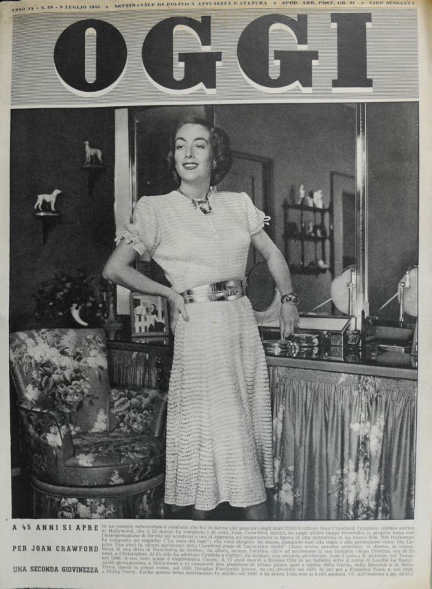 OGGI magazine side cover Issue 28 9 July 1953