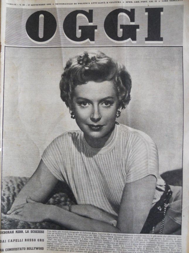OGGI magazine side cover Issue 38 17 September 1953