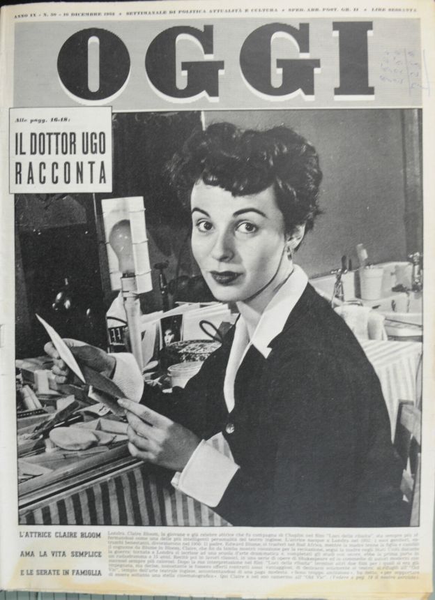 OGGI magazine side cover Issue 50 10 December 1953