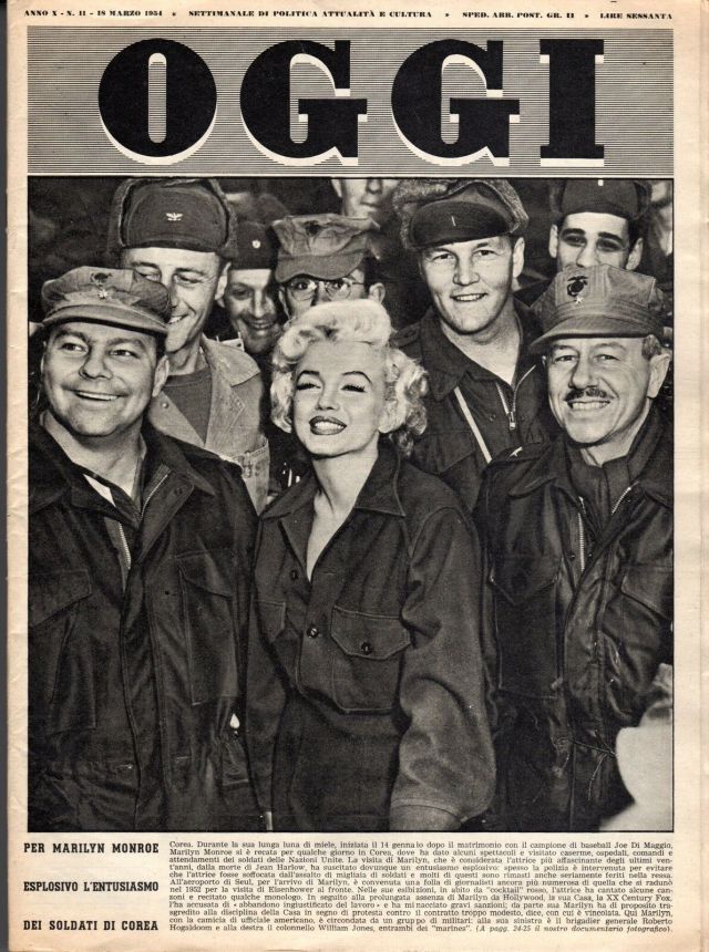 OGGI magazine side cover Issue 11 18 March 1954