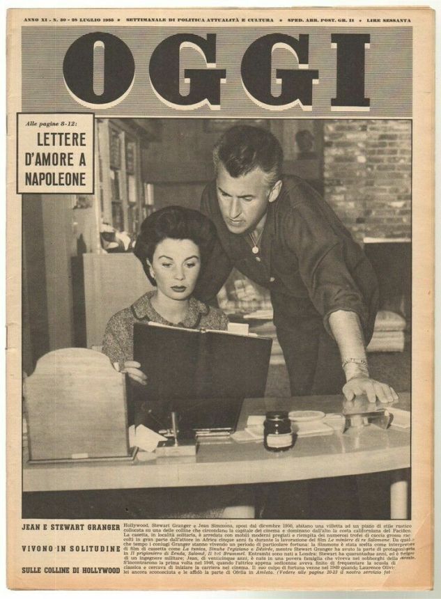 OGGI magazine side cover Issue 30 28 July 1955
