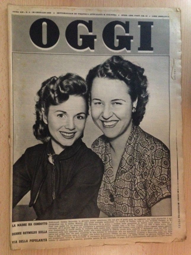 OGGI magazine side cover Issue 4 26 January 1956