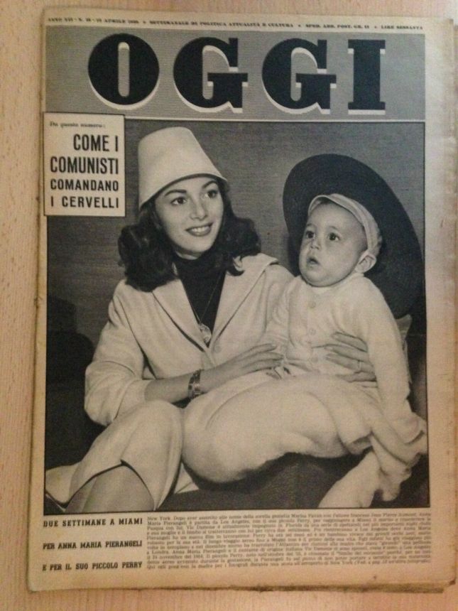 OGGI magazine side cover Issue 15 12 April 1956