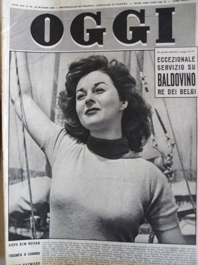 OGGI magazine side cover Issue 19 10 May 1956