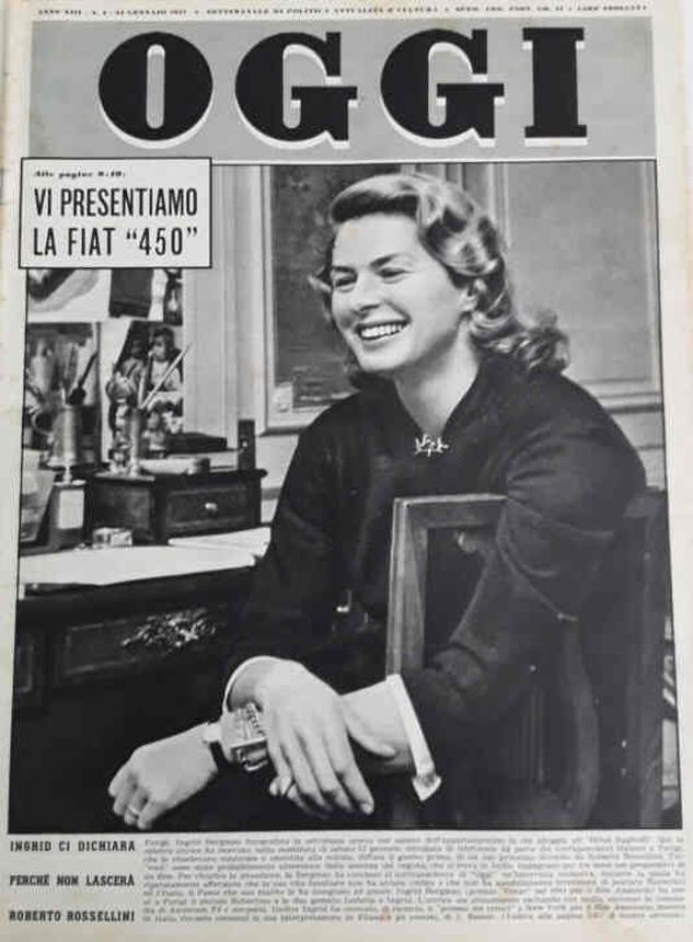OGGI magazine side cover Issue 4 24 January 1957