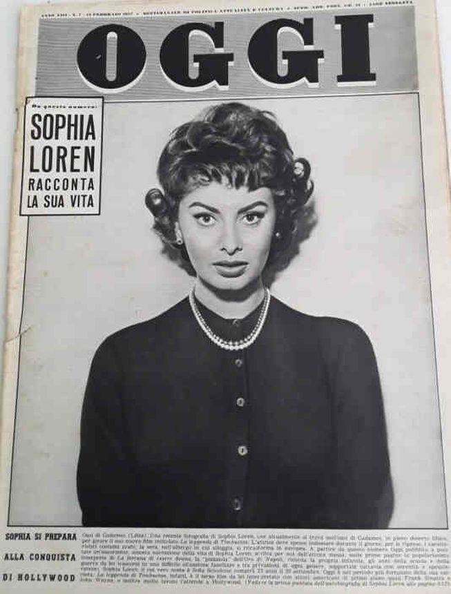 OGGI magazine side cover Issue 7 14 February 1957