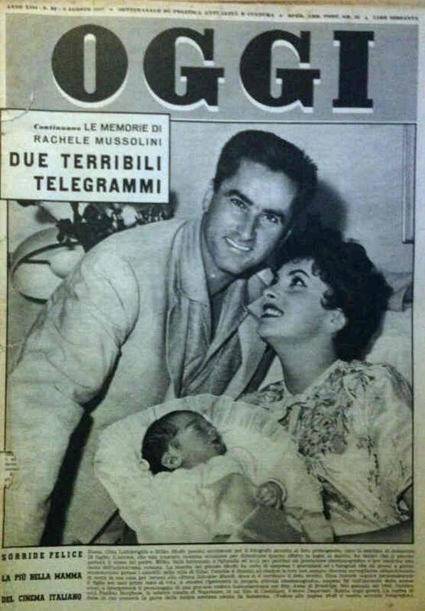 OGGI magazine side cover Issue 32 8 August 1957