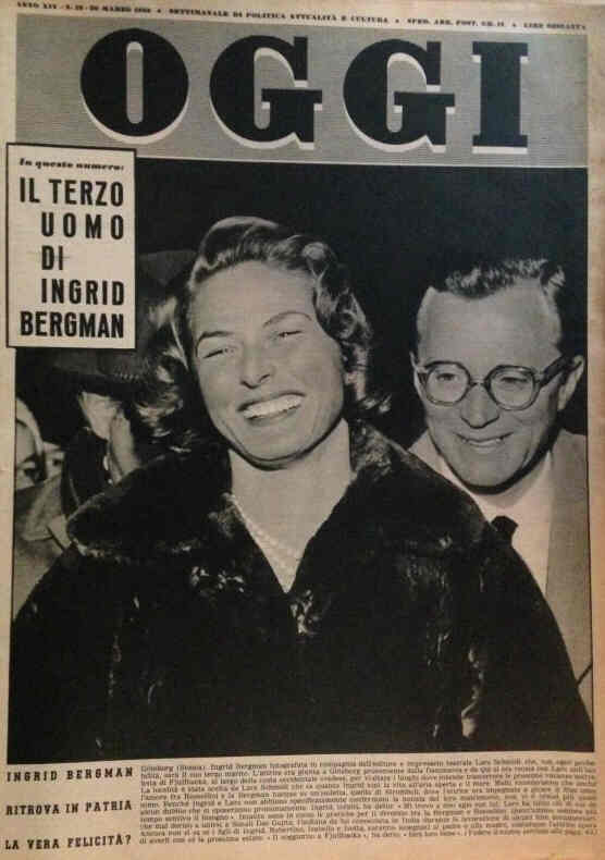 OGGI magazine side cover Issue 12 20 March 1958