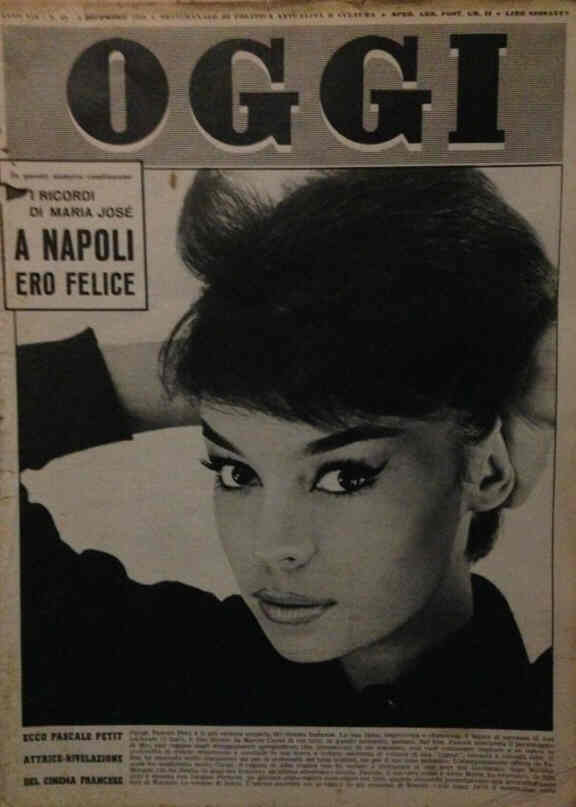 OGGI magazine side cover Issue 49 4 December 1958