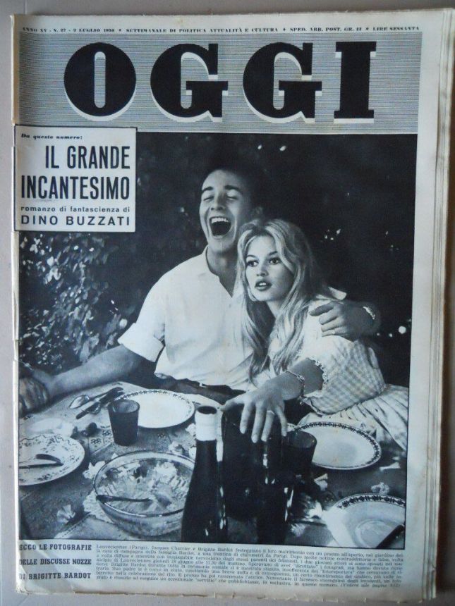 OGGI magazine side cover Issue 27 2 July 1959
