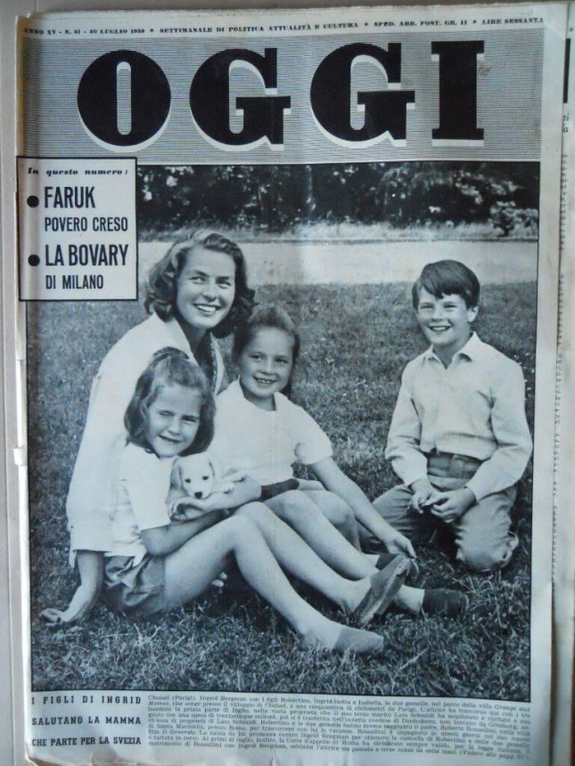 OGGI magazine side cover Issue 31 30 July 1959