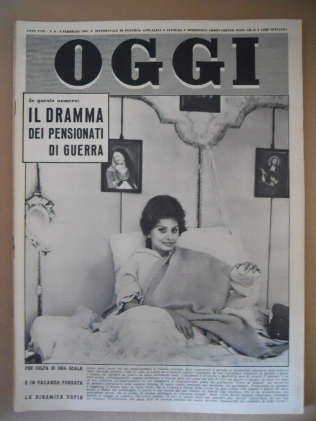 OGGI magazine side cover Issue 6 9 February 1961