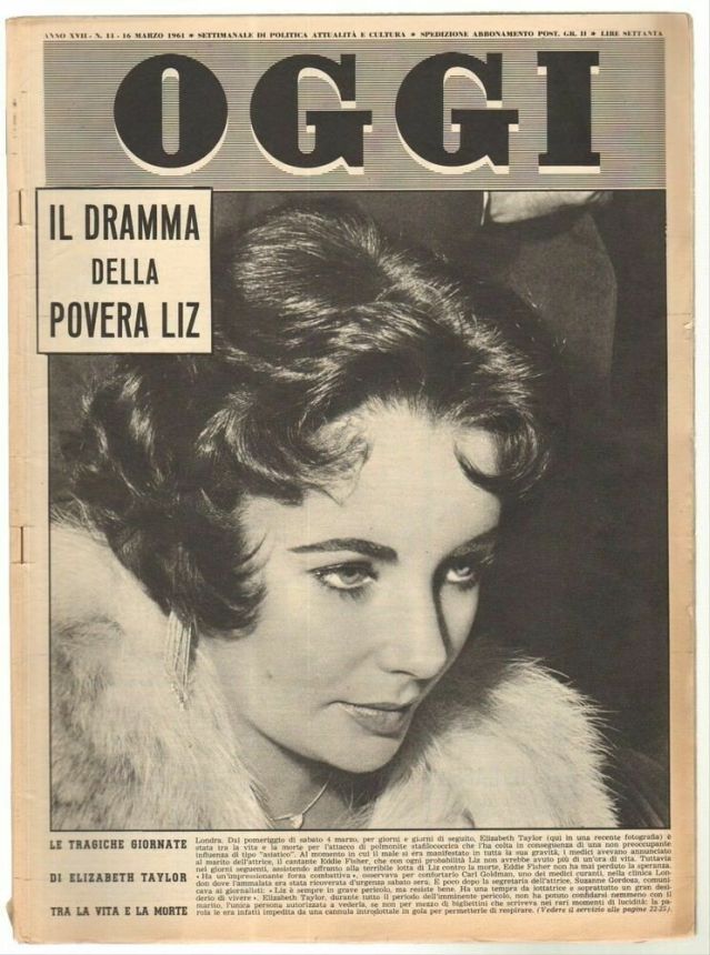 OGGI magazine side cover Issue 11 16 March 1961