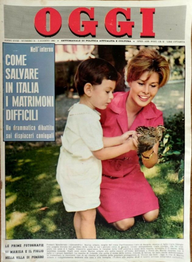 OGGI magazine side cover Issue 31 2 August 1962