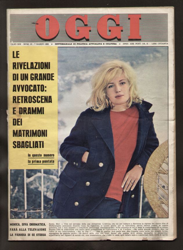 OGGI magazine side cover Issue 10 7 March 1963