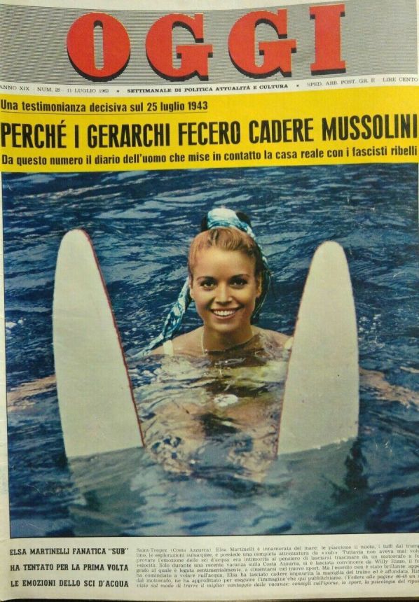 OGGI magazine side cover Issue 28 11 July 1963