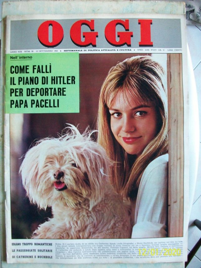 OGGI magazine side cover Issue 38 10 September 1963