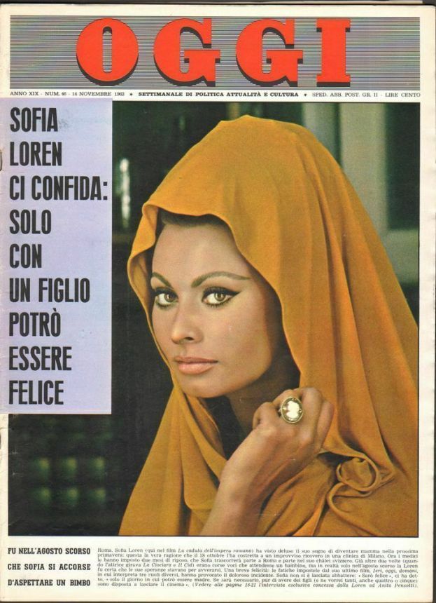 OGGI magazine side cover Issue 46 14 November 1963