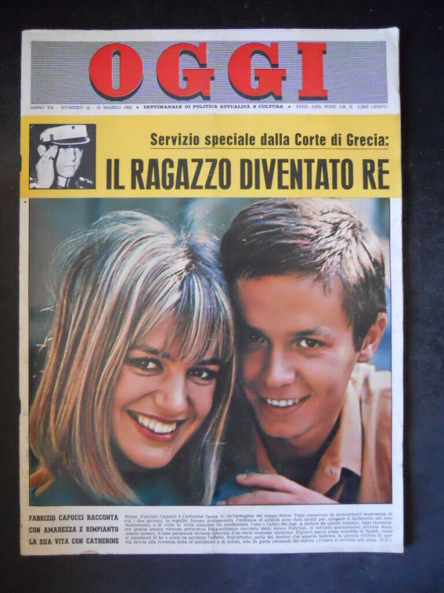 OGGI magazine side cover Issue 12 19 March 1964