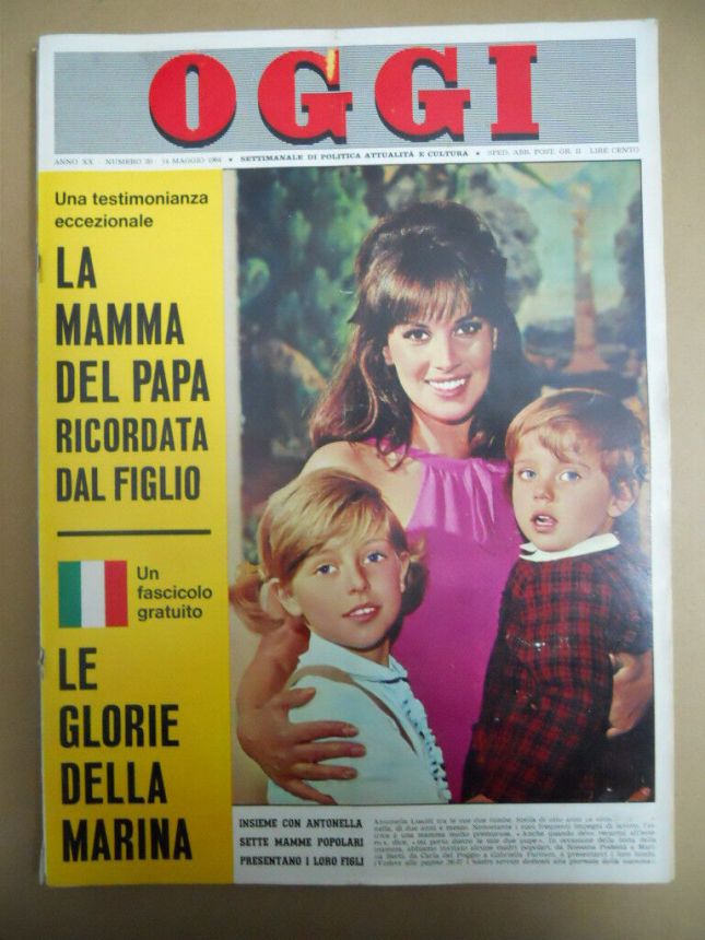 OGGI magazine side cover Issue 20 14 May 1964