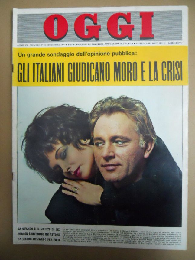 OGGI magazine side cover Issue 37 10 September 1964