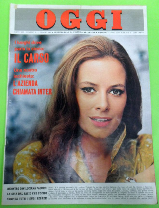 OGGI magazine side cover Issue 22 3 June 1965