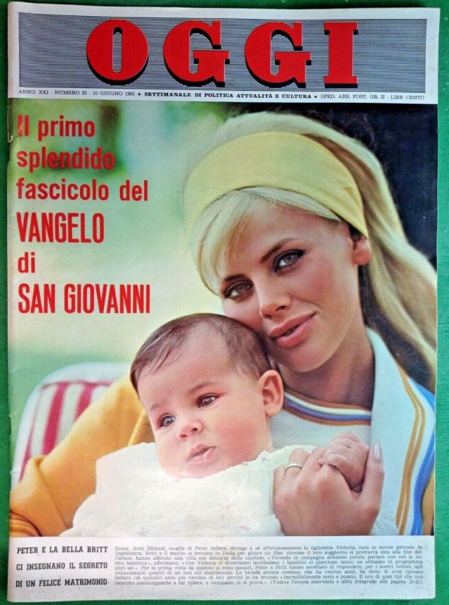 OGGI magazine side cover Issue 23 10 June 1965