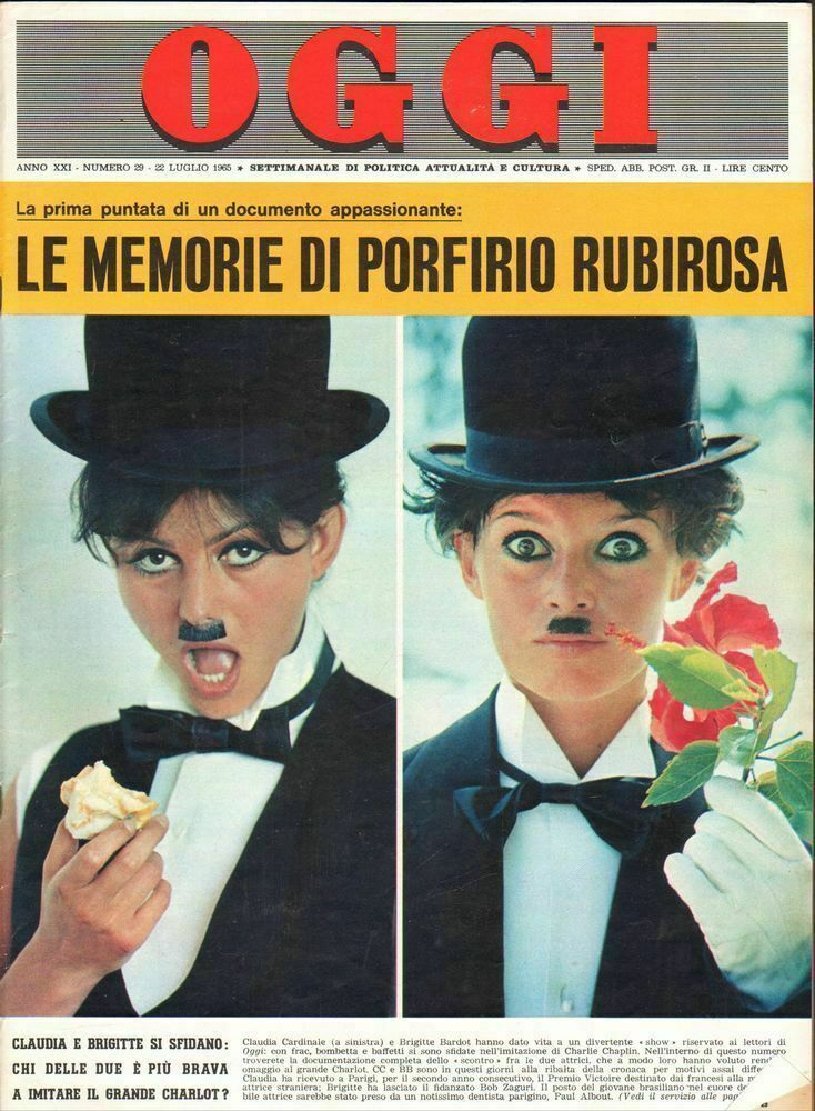 OGGI magazine side cover Issue 29 22 July 1965