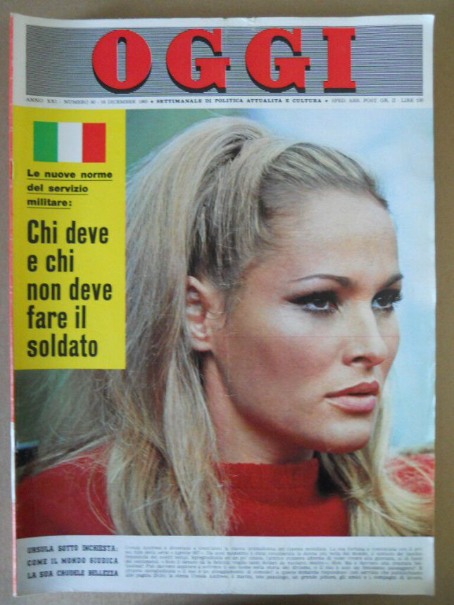 OGGI magazine side cover Issue 50 16 December 1965