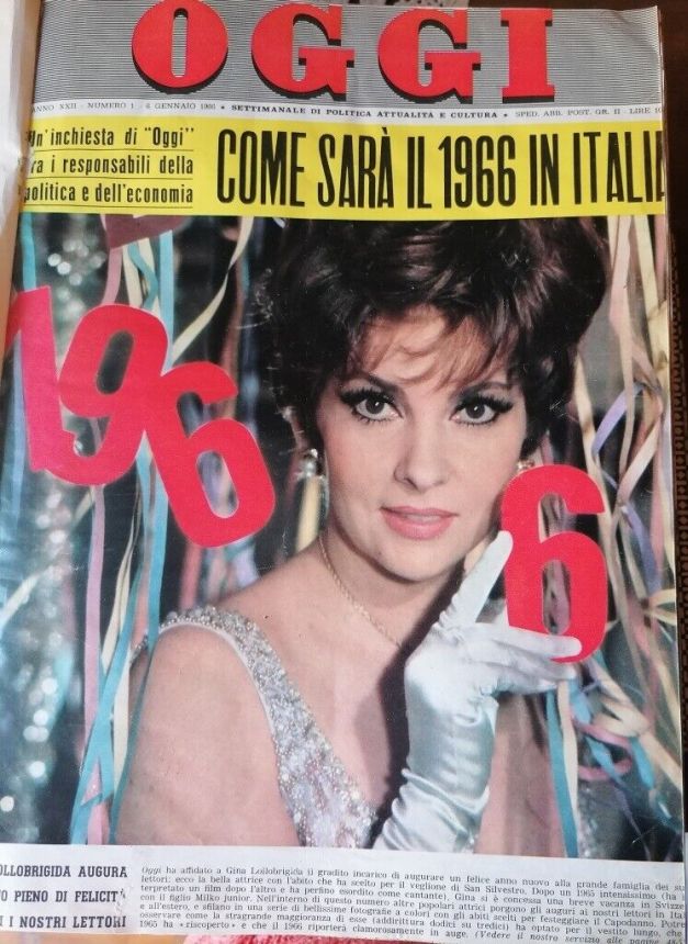 OGGI magazine side cover Issue 1 6 January 1966