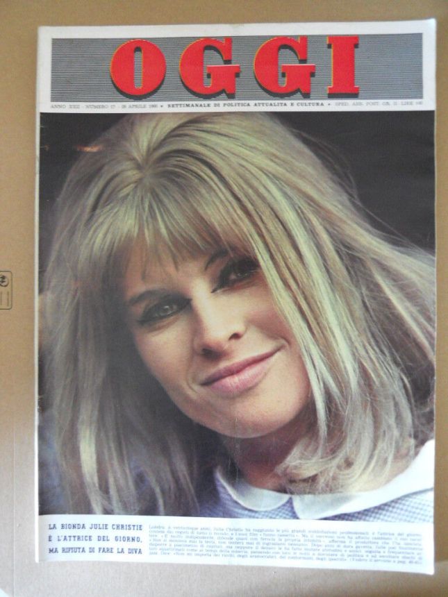 OGGI magazine side cover Issue 17 28 April 1966