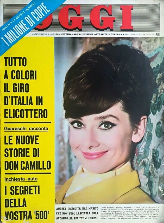 OGGI magazine side cover Issue 31 4 August 1966