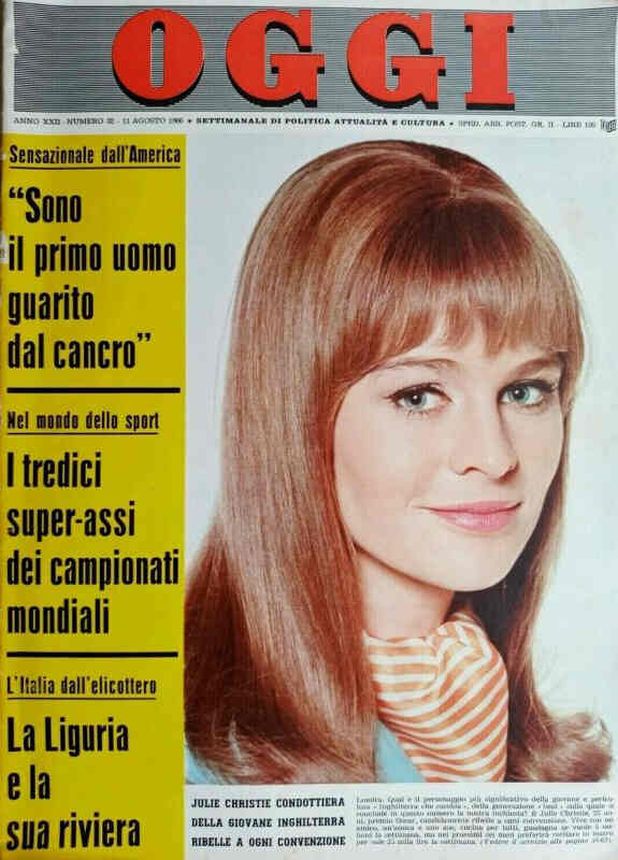 OGGI magazine side cover Issue 32 11 August 1966