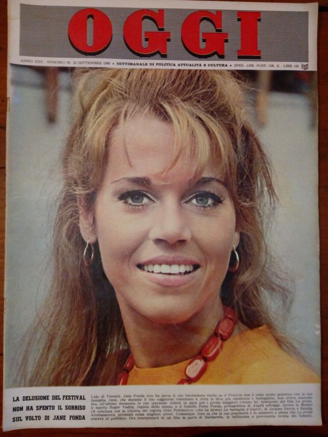 OGGI magazine side cover Issue 38 22 September 1966