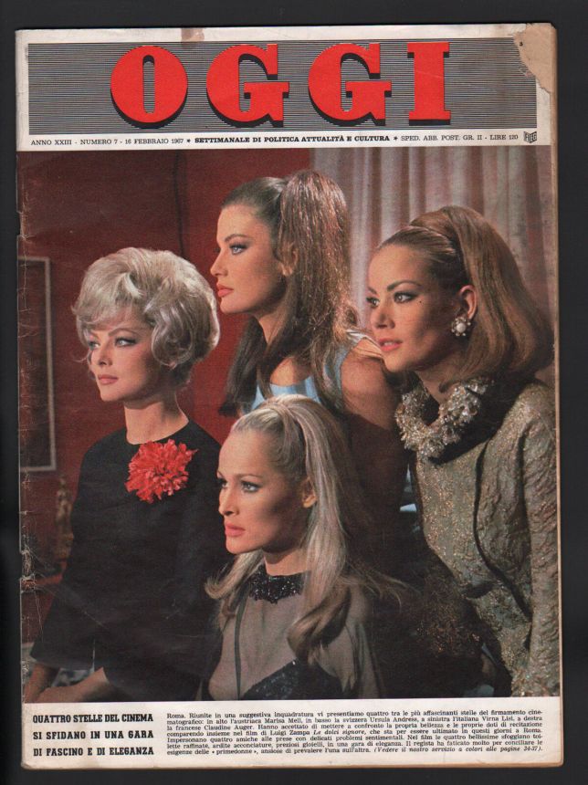 OGGI magazine side cover Issue 7 16 February 1967
