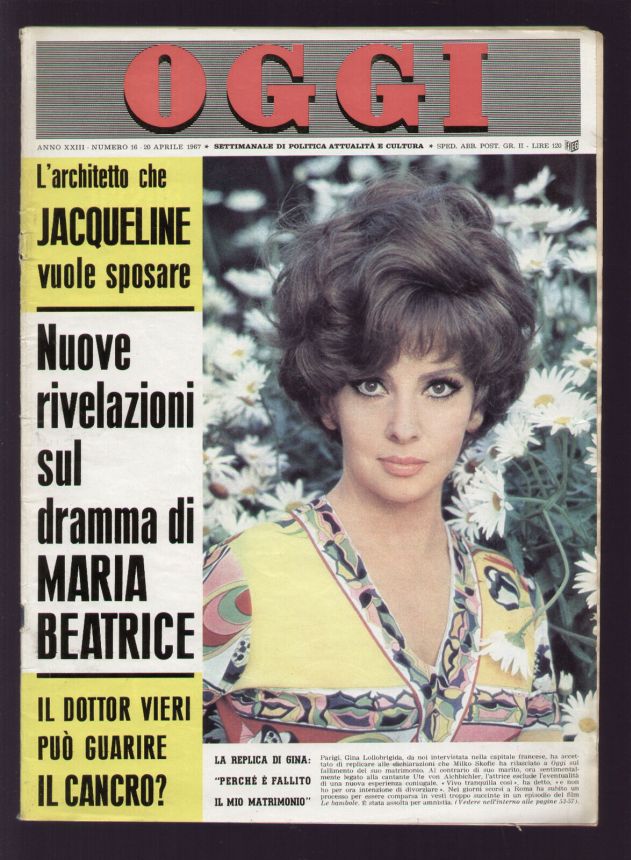 OGGI magazine side cover Issue 16 20 April 1967