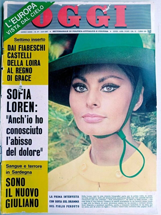 OGGI magazine side cover Issue 37 14 September 1967