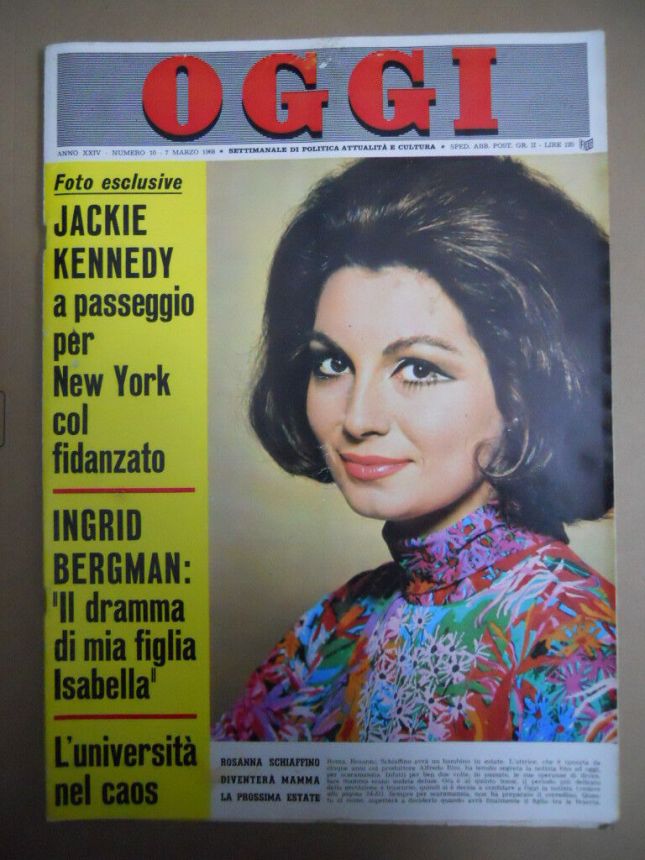 OGGI magazine side cover Issue 10 7 March 1968