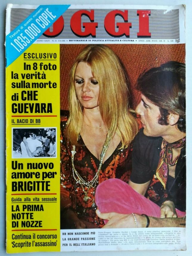 OGGI magazine side cover Issue 32 8 August 1968