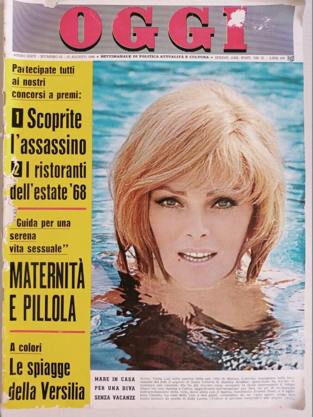 OGGI magazine side cover Issue 33 15 August 1968
