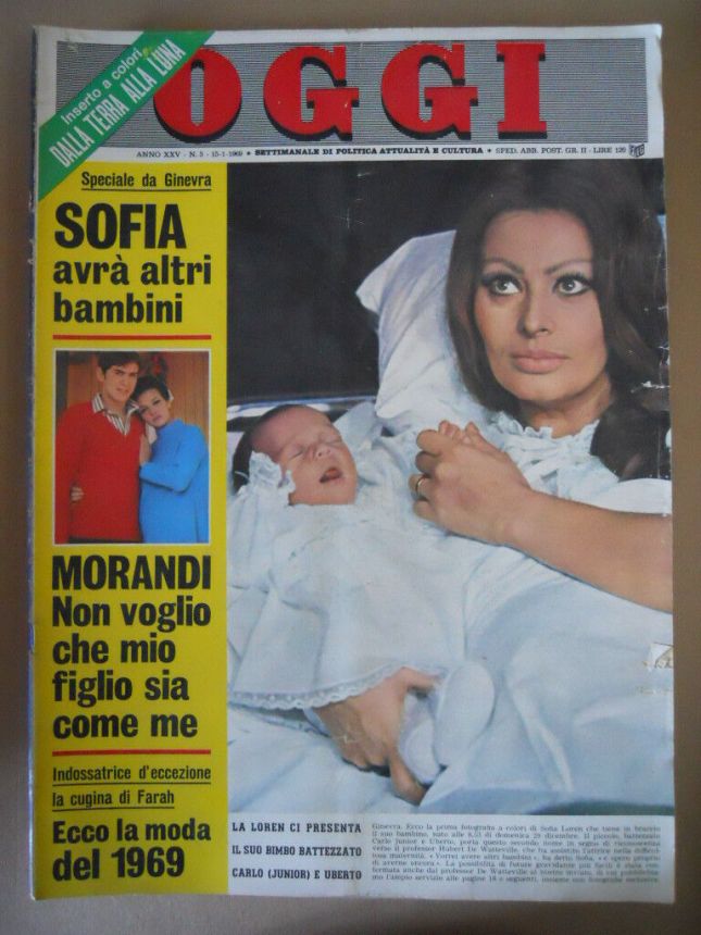OGGI magazine side cover Issue 3 15 January 1969