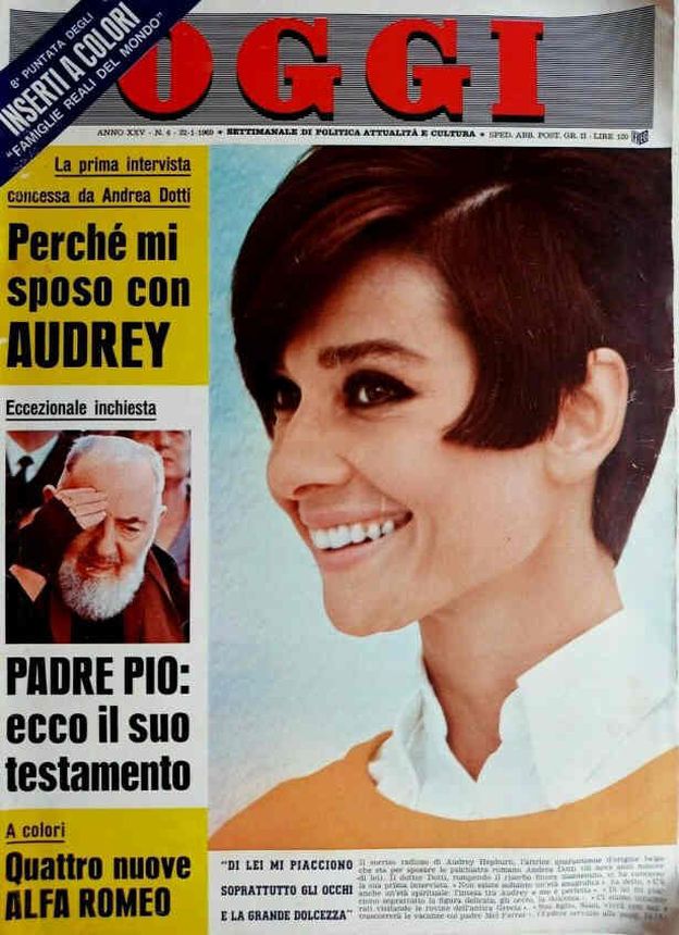 OGGI magazine side cover Issue 4 22 January 1969