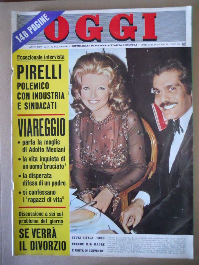 OGGI magazine side cover Issue 21 21 May 1969