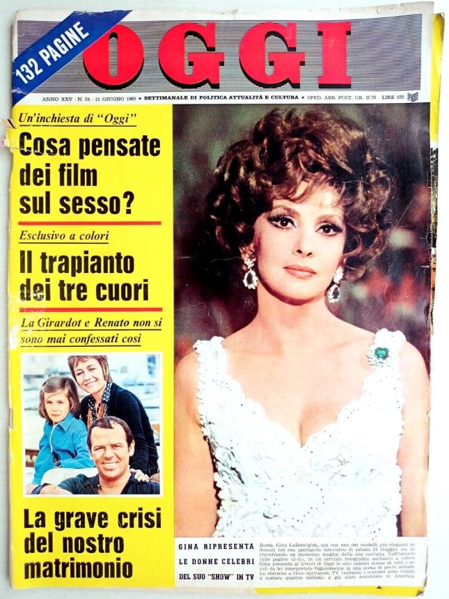 OGGI magazine side cover Issue 24 11 June 1969