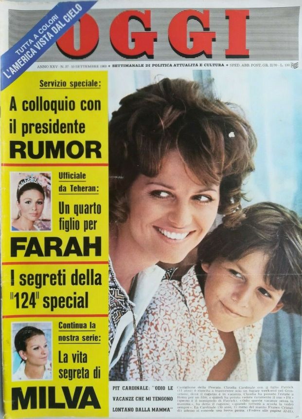 OGGI magazine side cover Issue 37 10 September 1969