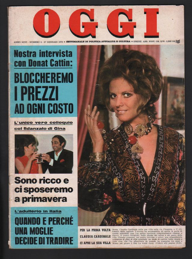 OGGI magazine side cover Issue 4 27 January 1970