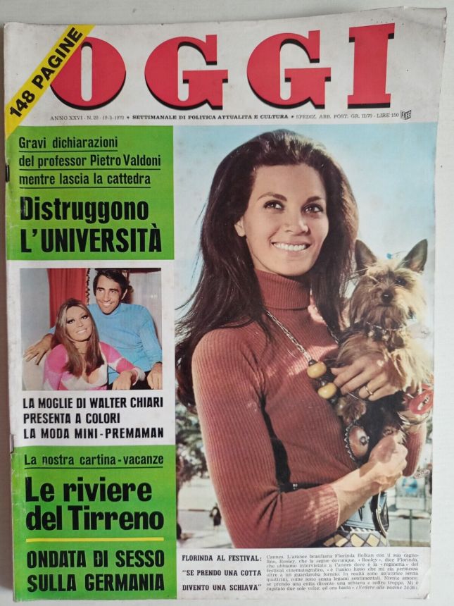 OGGI magazine side cover Issue 20 19 May 1970