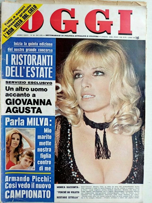 OGGI magazine side cover Issue 30 28 July 1970